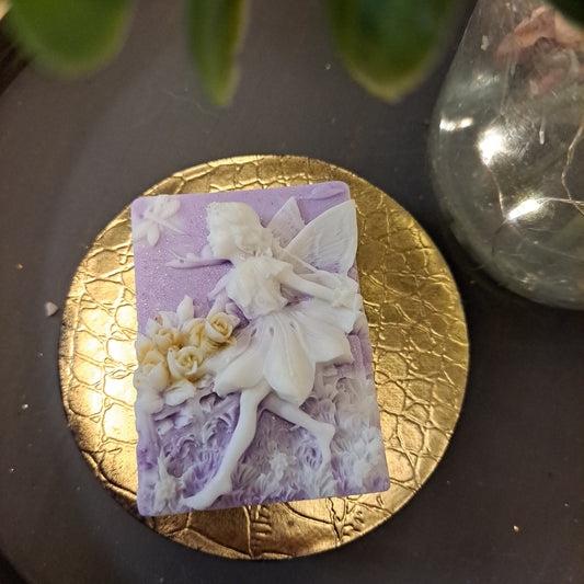 Fairy garden soap purple & white