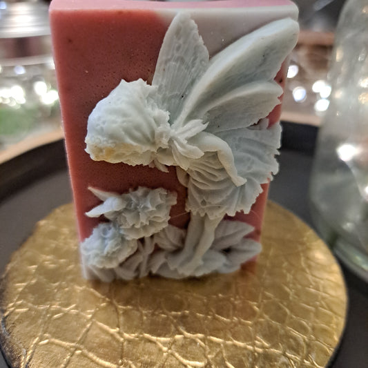 Fairy garden soap pink & white