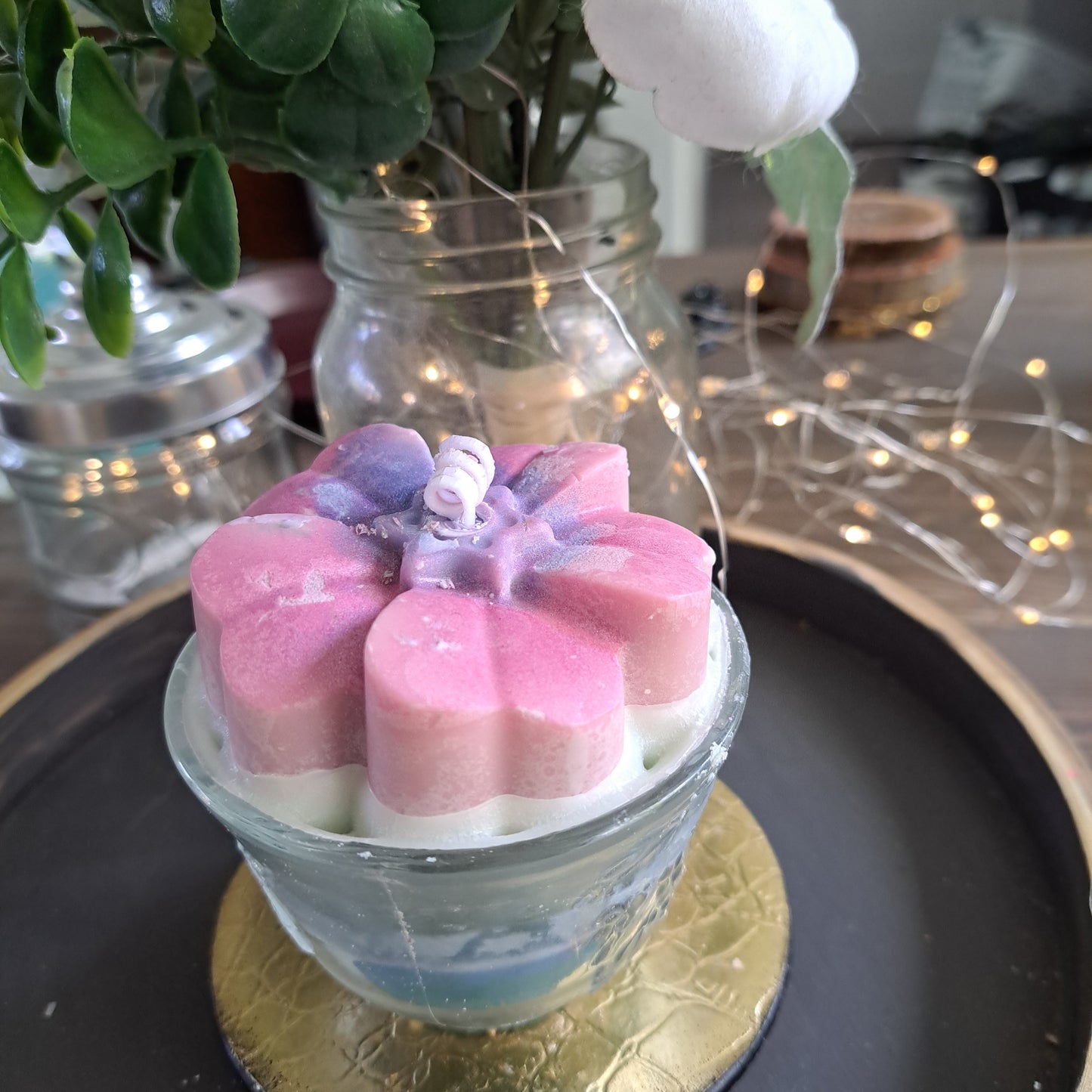 Tea flower candle