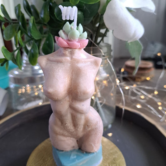 Let feminism bloom nude soy candle